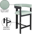 414Mint-C Romeo Vegan Leather Upholstered Counter Stool