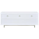  Coaster Furniture Casey 701972 2-Drawer Engineered Wood 60" TV Stand - White IMAGE 5