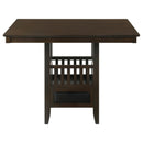 Coaster Furniture Jaden 100958 Square 47-inch Counter Height Dining Table - Espresso IMAGE 5