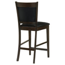  Coaster Furniture Jaden 100959 Upholstered Counter Chair - Espresso (Set of 2) IMAGE 6