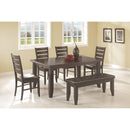 Coaster Furniture Dalila 102723 Leatherette Upholstered Wood Dining Bench - Cappuccino IMAGE 3