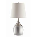  Coaster Furniture Tenya 901471 24-inch Empire Shade Urn Table Lamp - Silver (Set of 2) IMAGE 1