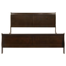  Coaster Furniture Louis Philippe 202411KE Wood Eastern King Sleigh Bed - Cappuccino IMAGE 3