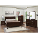 Size_King -- Louis Philippe 202411KE Wood Eastern King Sleigh Bed - Cappuccino IMAGE 7