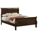  Size_Full -- Louis Philippe 202411F Wood Full Sleigh Bed - Cappuccino IMAGE 2