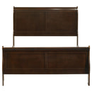  Size_Full -- Louis Philippe 202411F Wood Full Sleigh Bed - Cappuccino IMAGE 3