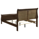  Size_Full -- Louis Philippe 202411F Wood Full Sleigh Bed - Cappuccino IMAGE 4