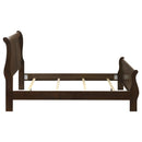  Size_Full -- Louis Philippe 202411F Wood Full Sleigh Bed - Cappuccino IMAGE 5
