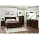  Coaster Furniture Louis Philippe 202411F Wood Full Sleigh Bed - Cappuccino IMAGE 7