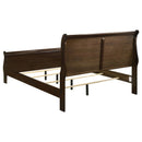  Size_Queen -- Louis Philippe 202411Q Wood Queen Sleigh Bed - Cappuccino IMAGE 4