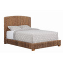  Size_King -- Laughton 300501KE Banana Leaf Eastern King Panel Bed - Amber IMAGE 1