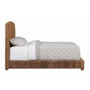  Size_King -- Laughton 300501KE Banana Leaf Eastern King Panel Bed - Amber IMAGE 4