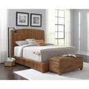  Size_King -- Laughton 300501KE Banana Leaf Eastern King Panel Bed - Amber IMAGE 6