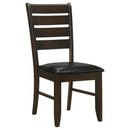  Coaster Furniture Dalila 102722 Wood Dining Side Chair - Cappuccino (Set of 2) IMAGE 1