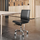  Zuo Lider Plus 215218 Armless Office Chair - Black IMAGE 7