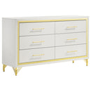  Coaster Furniture Lucia 224731KE-S4 6 pc King Panel Bedroom Set IMAGE 4