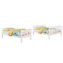  Coaster Furniture Chapman 460260 Wood Twin Over Full Bunk Bed - White IMAGE 2