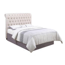  Size_King --  Devon 300525KE 57-inch Upholstered Eastern King Panel Bed - Beige IMAGE 2