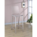 Coaster Furniture Juelia 100295 Clear Acrylic Bar Chair - Chrome (Set of 2) IMAGE 9