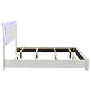  Size_King -- Felicity 203500KE Wood Eastern King LED Panel Bed - White High Gloss IMAGE 5