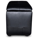  Coaster Furniture Cyrus 600002 Upholstered Home Theater Storage Wedge Console - Black IMAGE 3