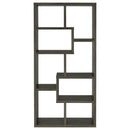  Coaster Furniture Theo 800510 71-inch 7-shelf Bookshelf - Weathered Grey IMAGE 6