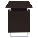  Coaster Furniture Lawtey 801521 60-inch 2-Drawer Office Computer Desk - Cappuccino IMAGE 9