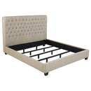  Size_King -- Coaster Furniture Chloe Upholstered Panel Bed IMAGE 1