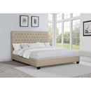  Size_King -- Coaster Furniture Chloe Upholstered Panel Bed IMAGE 4