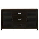  Coaster Furniture Lewes 700881 2-door Engineered Wood 60" TV Stand - Cappuccino IMAGE 3