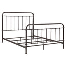  Coaster Furniture Livingston 300399Q Metal Queen Open Frame Bed - Dark Bronze IMAGE 1