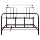  Coaster Furniture Livingston 300399Q Metal Queen Open Frame Bed - Dark Bronze IMAGE 2