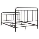  Coaster Furniture Livingston 300399Q Metal Queen Open Frame Bed - Dark Bronze IMAGE 5