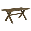  Coaster Furniture Alston 106381 Rectangular 71-inch Dining Table - Knotty Nutmeg IMAGE 1