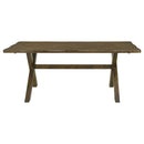  Coaster Furniture Alston 106381 Rectangular 71-inch Dining Table - Knotty Nutmeg IMAGE 2