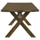  Coaster Furniture Alston 106381 Rectangular 71-inch Dining Table - Knotty Nutmeg IMAGE 3