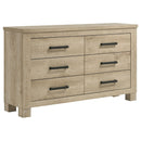 Coaster Furniture Oakglen 225101Q-S5 7 pc Queen Panel Bedroom Set IMAGE 3