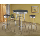  Coaster Furniture Retro 2405-S3 3 pc Pub Height Dining Set IMAGE 1