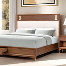  Furniture of America Hepburne FM74000WN-Q-ST-5PC-C 7 pc Queen Storage Bedroom Set IMAGE 2