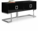 307 Beth Lacquer Finish And Stainless Steel Base Buffet / Console Table