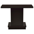  Coaster Furniture Reston 705169 Engineered Wood Pedestal Console Table - Cappuccino IMAGE 4