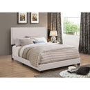  Size_Queen -- Boyd 350051Q Upholstered Queen Panel Bed - Ivory IMAGE 1