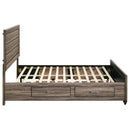  Size_Queen -- Coaster Furniture Kauffman Panel Bed with Storage IMAGE 8