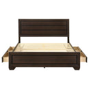 Coaster Furniture Kauffman 204390KE Wood Eastern King Storage Panel Bed - Dark Cocoa IMAGE 6