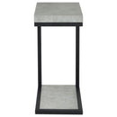  Coaster Furniture Beck 902933 Engineered Wood C-Shape Sofa Side Table - Cement IMAGE 2