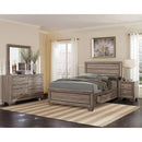  Size_King -- Kauffman 204190KE Wood Eastern King Storage Panel Bed - Washed Taupe IMAGE 11