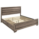  Size_King -- Kauffman 204190KE Wood Eastern King Storage Panel Bed - Washed Taupe IMAGE 1