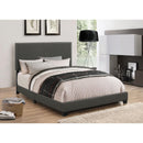  Size_Queen -- Boyd 350061Q Upholstered Queen Panel Bed - Charcoal IMAGE 1