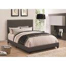  Size_Twin  -- Boyd 350061T Upholstered Twin Panel Bed - Charcoal IMAGE 1