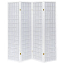  Coaster Furniture Roberto 902626 4-Panel Room Divider Folding Shoji Screen - White IMAGE 2